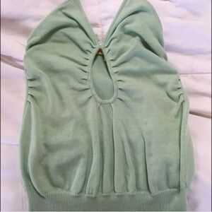 Catherine Malandrino keyhole knit halter